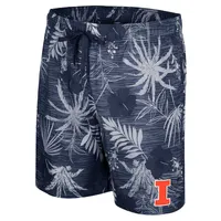 Men's Colosseum Navy Illinois Fighting Illini What Else is New Swim Shorts