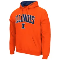 Men's Colosseum Orange Illinois Fighting Illini Arch & Logo 3.0 Pullover Hoodie