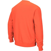 Men's Colosseum Orange Illinois Fighting Illini Arch & Logo Crew Neck Sweatshirt