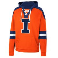 Men's Colosseum Orange Illinois Fighting Illini Lace-Up 4.0 Pullover Hoodie