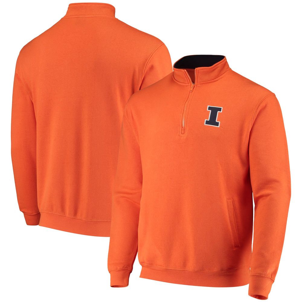 Men's Colosseum Orange Illinois Fighting Illini Tortugas Logo Quarter-Zip Jacket