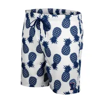 Men's Colosseum White Illinois Fighting Illini Pineapples Swim Shorts