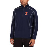 Men's Columbia Golf Navy Illinois Fighting Illini Shotgun Quarter-Zip Pullover