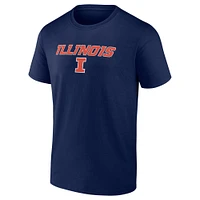 Men's Fanatics Navy Illinois Fighting Illini Game Day 2-Hit T-Shirt