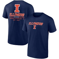 Men's Fanatics Navy Illinois Fighting Illini Game Day 2-Hit T-Shirt