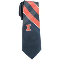 Illinois Fighting Illini Woven Poly Grid Tie