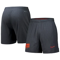 Short Nike Illinois Fighting Illini 2024 Sideline en maille anthracite pour homme