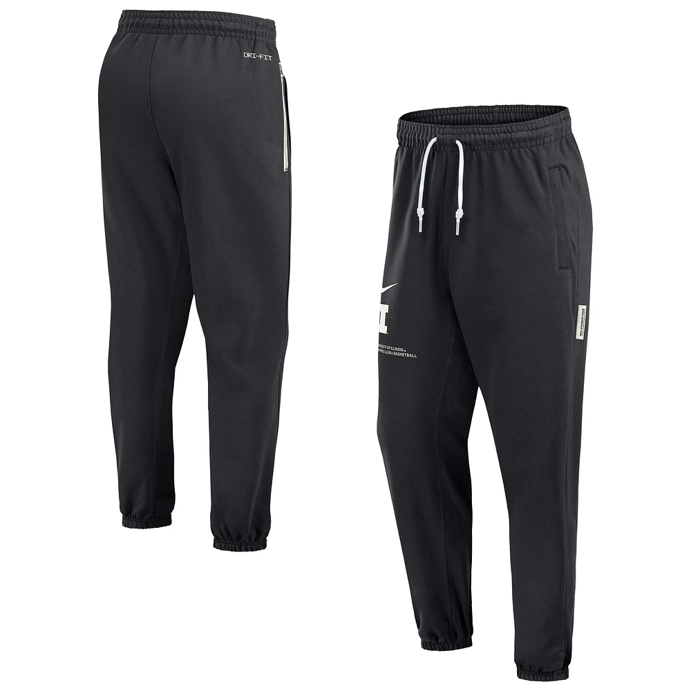 Pantalon de voyage Nike Illinois Fighting Illini Performance pour homme, noir