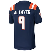 Men's Nike Luke Altmyer Navy Illinois Fighting Illini NIL Football Game Jersey