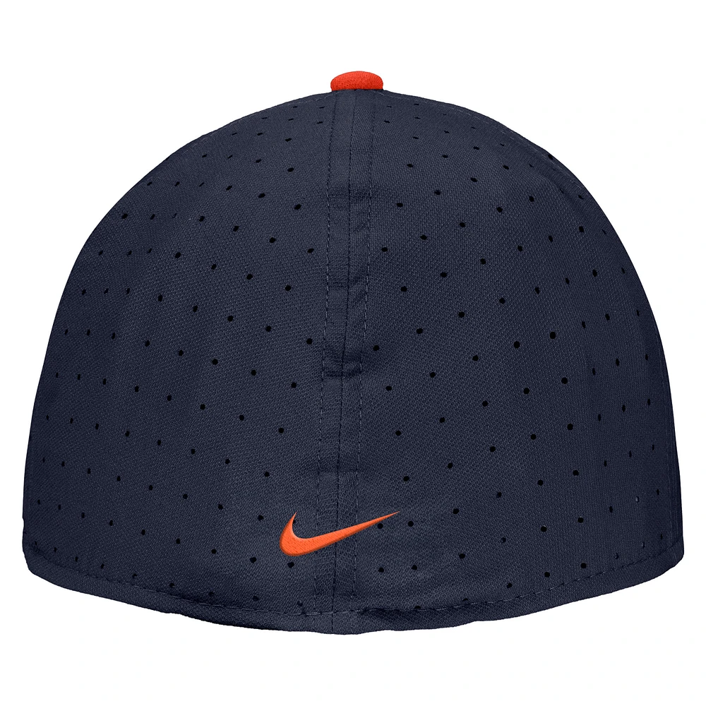 Men's Nike Navy Illinois Fighting Illini 2025 On-Field True Performance Baseball Fitted Hat