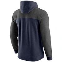 Men's Nike Navy Illinois Fighting Illini AV-15 2.0 Slim Fit Pullover Hoodie