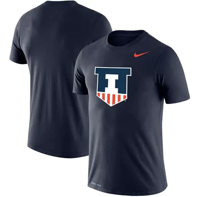 Illinois Fighting Illini Nike School Logo Legend Performance T-Shirt - Navy