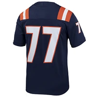 Men's Nike #77 Navy Illinois Fighting Illini Untouchable Football Jersey