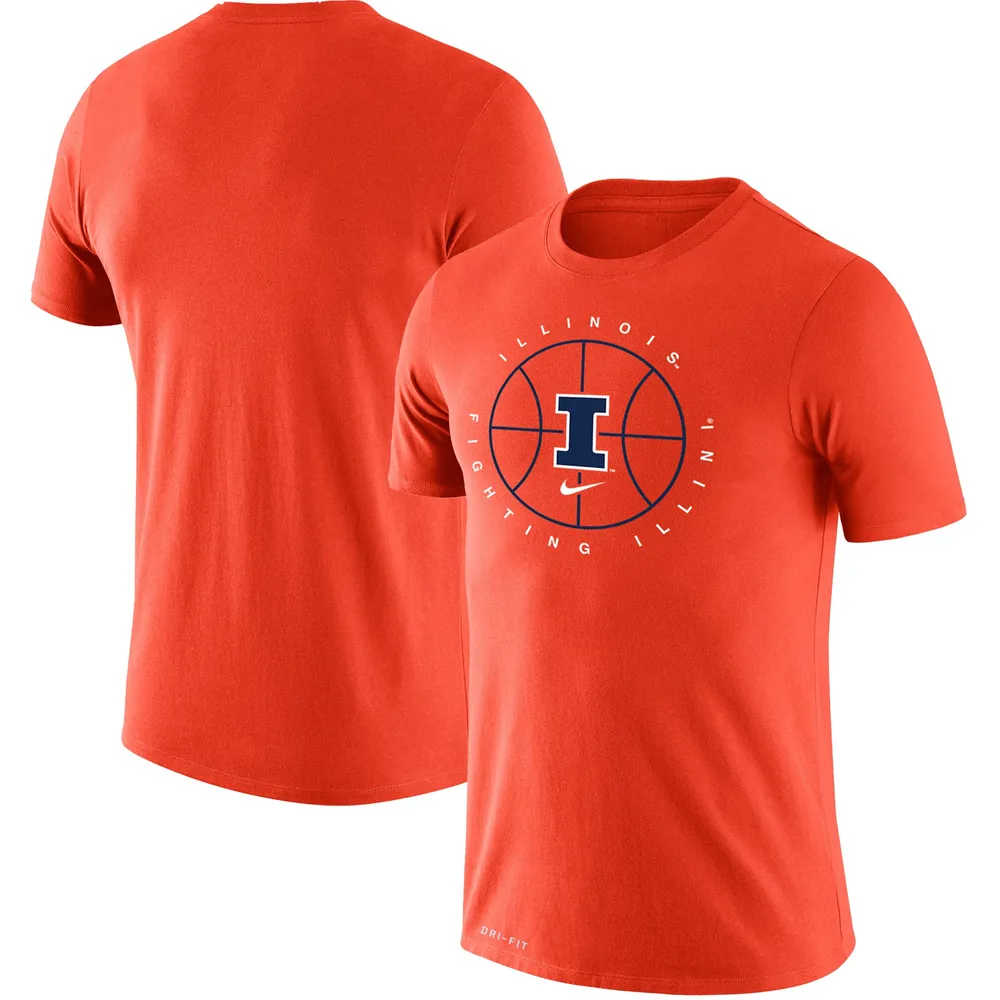 Lids Illinois Fighting Illini Nike Basketball Icon Legend T-Shirt Orange | Connecticut Post Mall