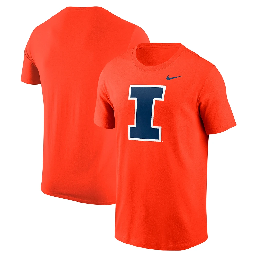 Men's Nike Orange Illinois Fighting Illini Logo T-Shirt