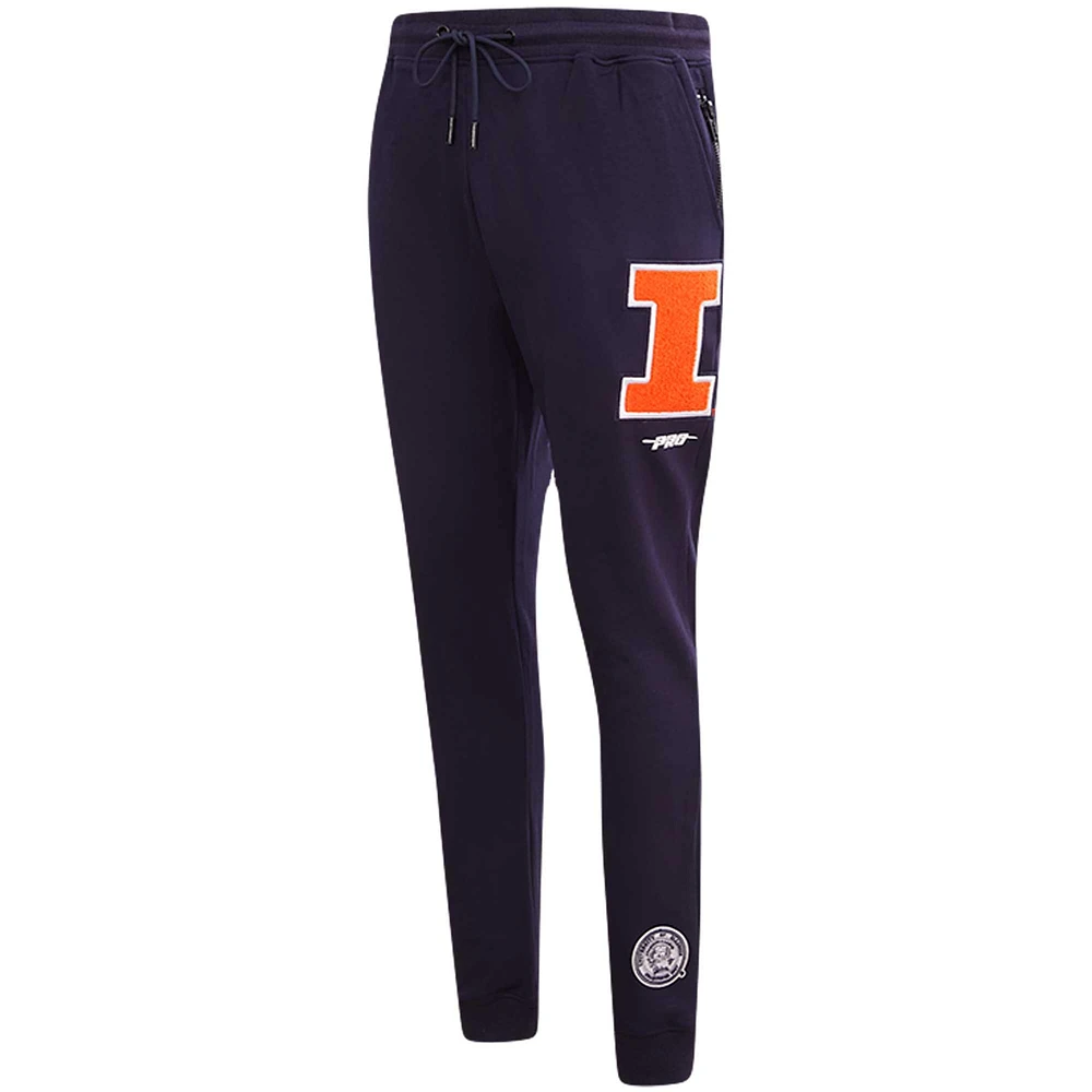 Men's Pro Standard Navy Illinois Fighting Illini Classic DK Jogger Pants