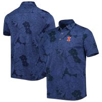 Men's Tommy Bahama Navy Illinois Fighting Illini Miramar Blooms Polo