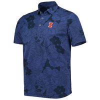 Men's Tommy Bahama Navy Illinois Fighting Illini Miramar Blooms Polo