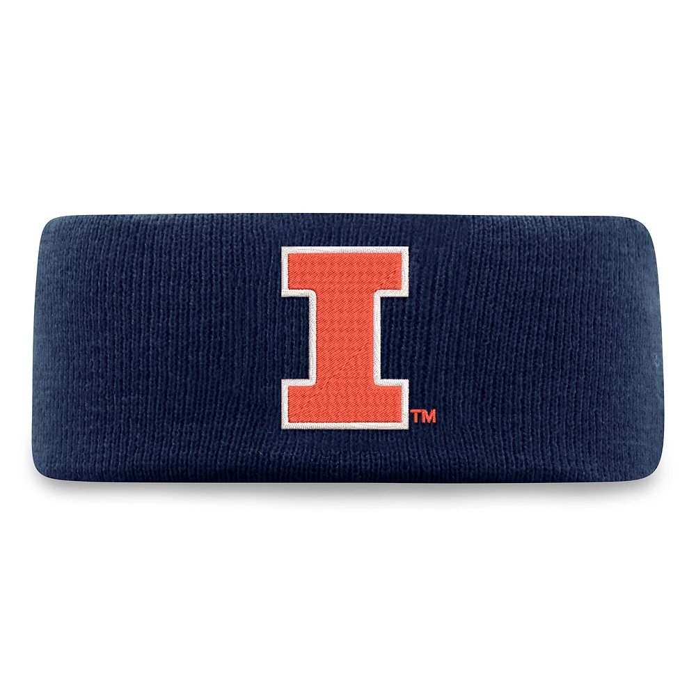 Bandeau tricoté bleu marine pour homme Top of the World des Fighting Illini de l'Illinois