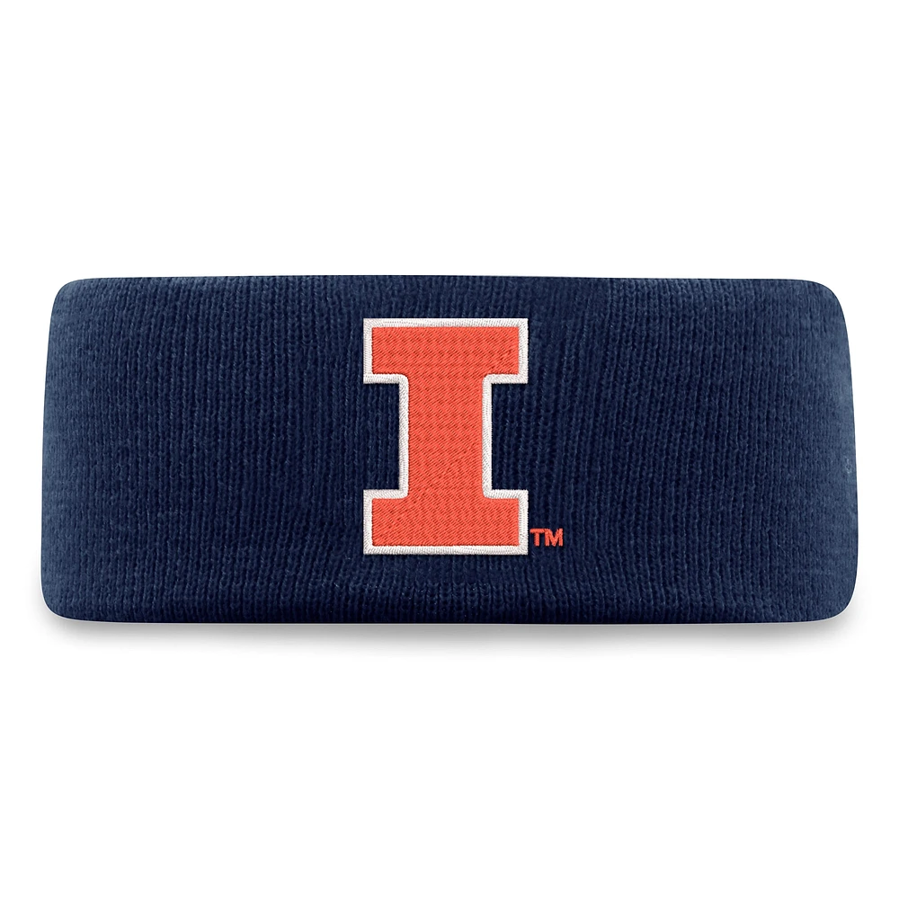 Bandeau tricoté bleu marine pour homme Top of the World des Fighting Illini de l'Illinois