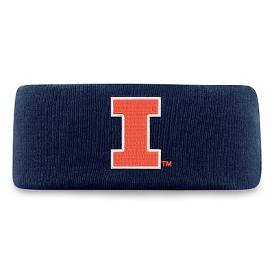 Bandeau tricoté bleu marine pour homme Top of the World des Fighting Illini de l'Illinois