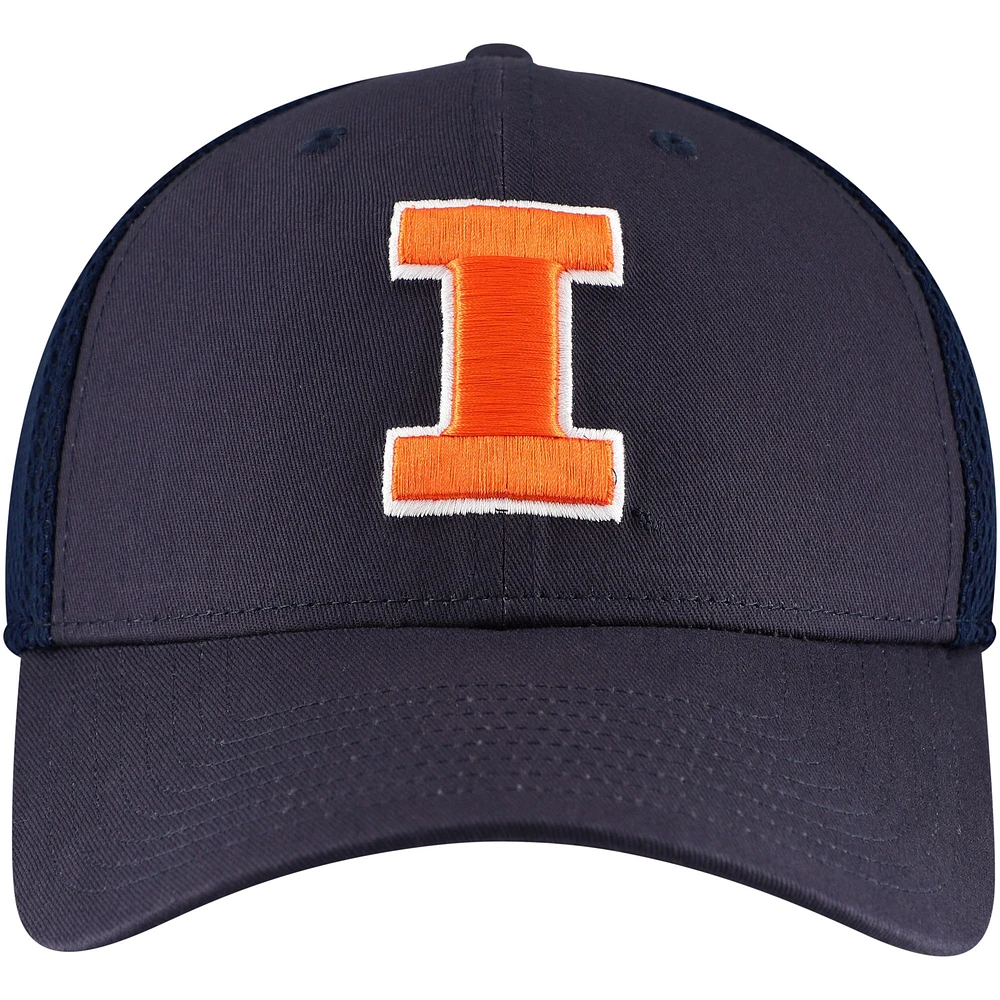 Men's Top of the World Navy Illinois Fighting Illini Spacer Flex Hat