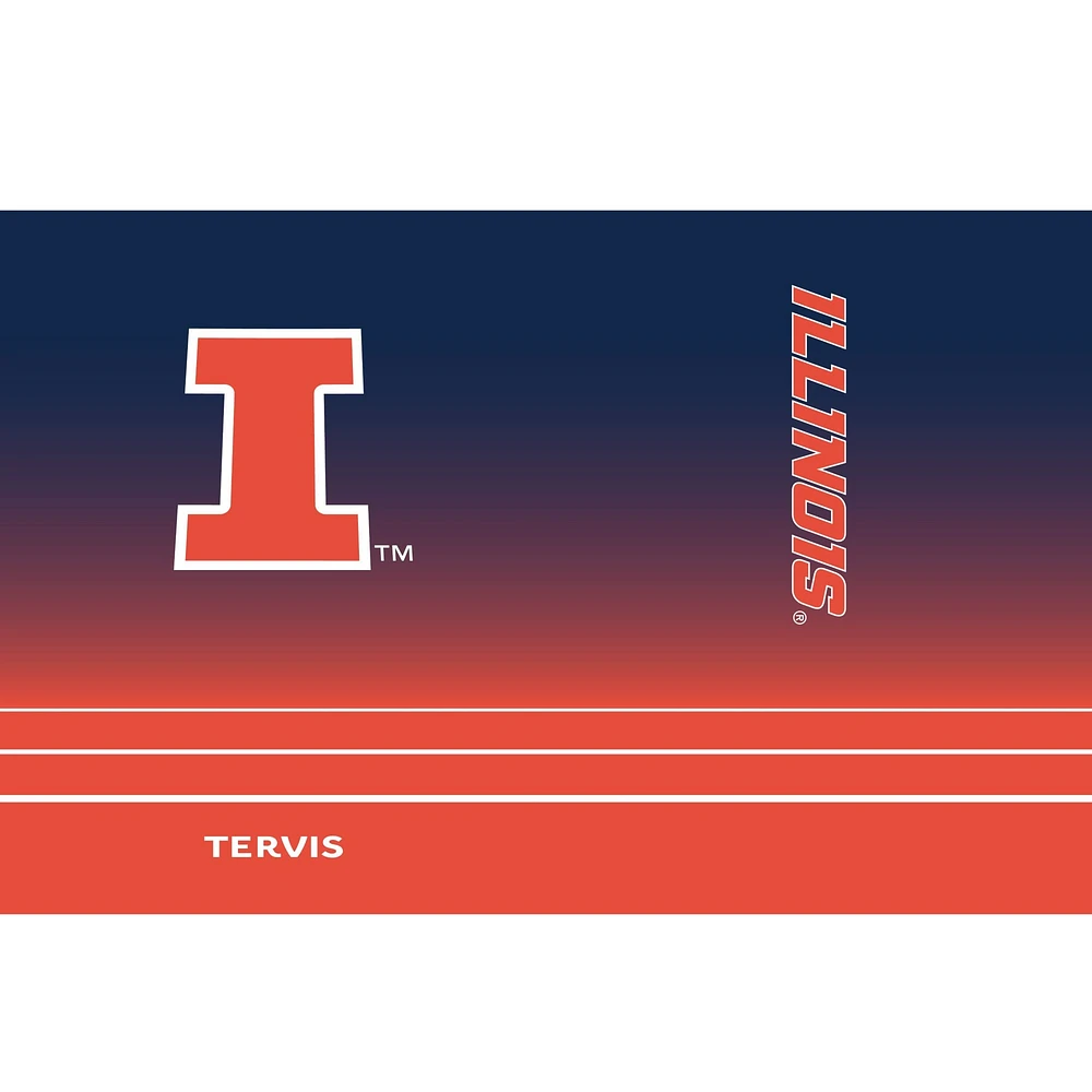 Tervis  Illinois Fighting Illini 30oz. Ombre Stainless Steel Tumbler