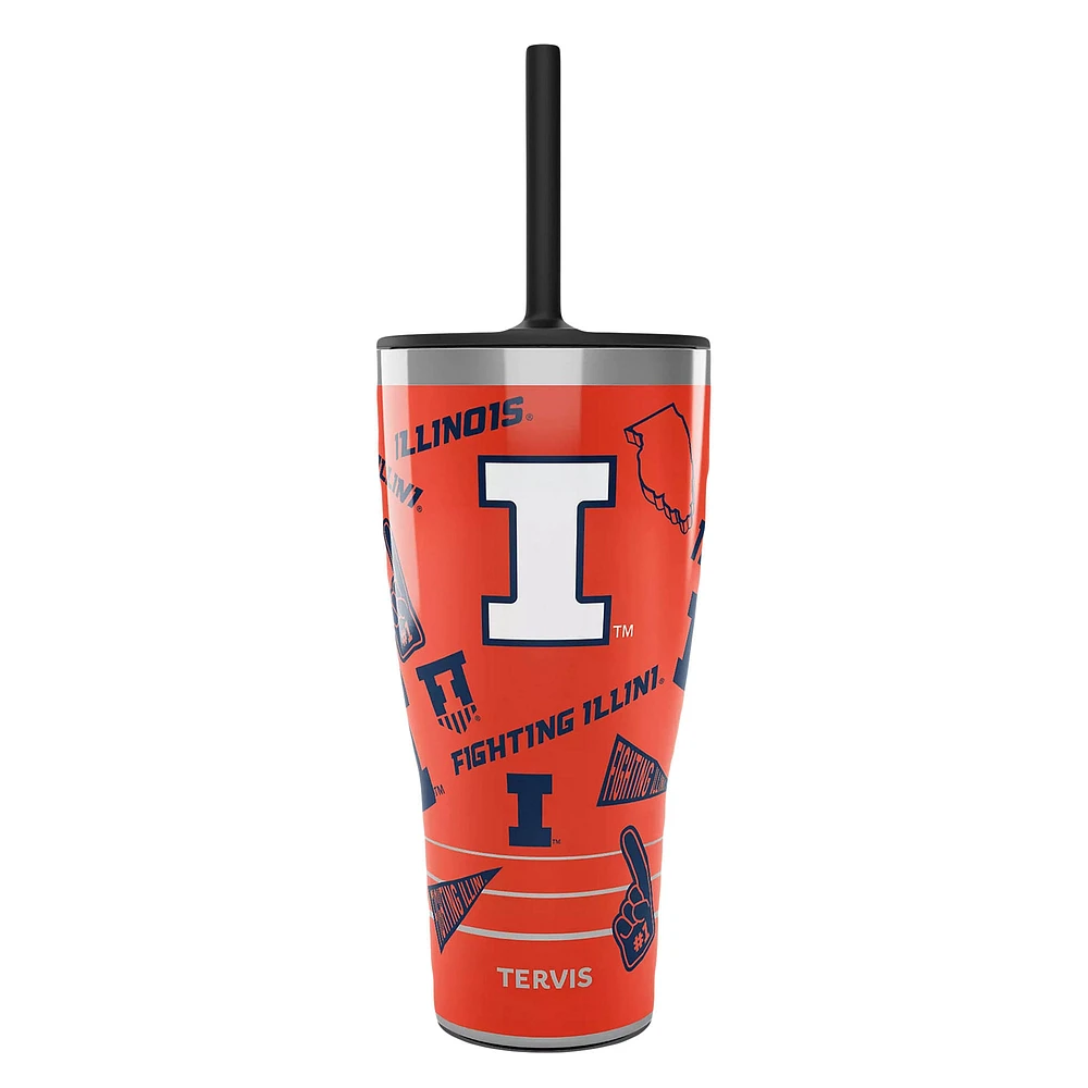 Tervis Illinois Fighting Illini 30oz. Swag Tumbler With Straw Lid