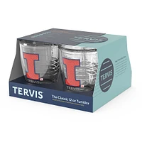 Tervis Illinois Fighting Illini, paquet de 4, 12 oz. Ensemble de gobelets emblème