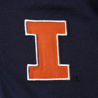 Ensemble sweat à capuche et pantalon de survêtement Colosseum Navy/Heathered Grey Illinois Fighting Illini Poppies pour tout-petits