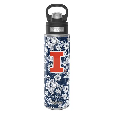 Illinois Fighting Illini Vera Bradley x Tervis 24oz. Wide Mouth Bottle with Deluxe Lid