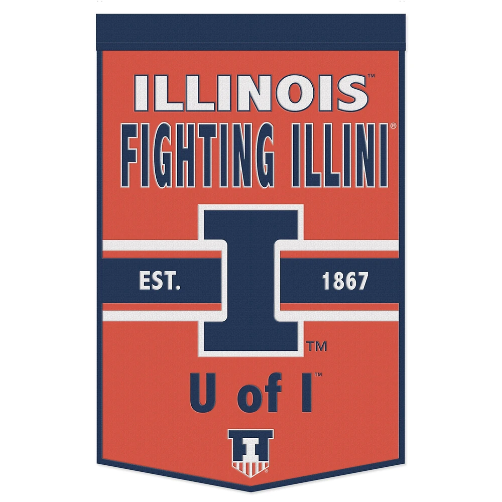 WinCraft Illinois Fighting Illini 24" x 38" Slogan Banner