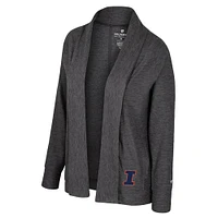Women's Colosseum  Charcoal Illinois Fighting Illini Dash Cardigan