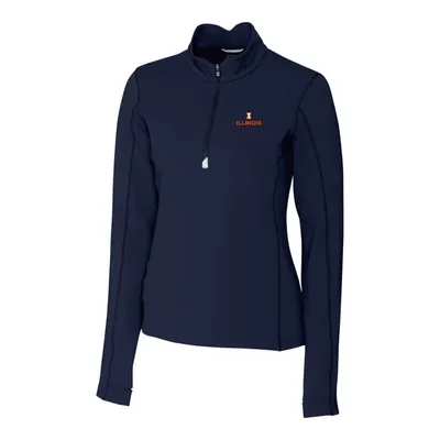 Illinois Fighting Illini Cutter & Buck Women's Traverse Half-Zip Pullover Jacket