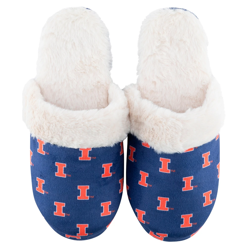 Women's ZooZatz Illinois Fighting Illini Faux Fur Slippers