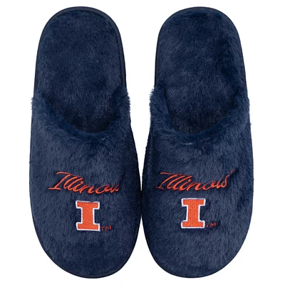 ZooZatz Illinois Fighting Illini Team, Pantoufles en fausse fourrure pour femmes