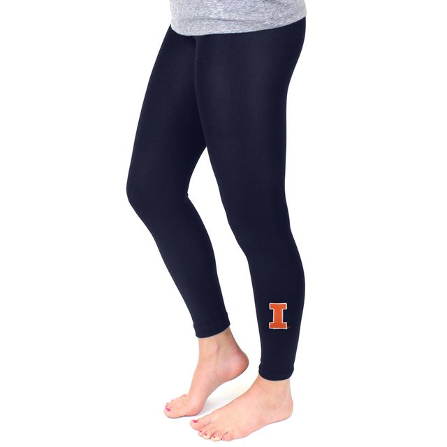 Legging polaire Illinois Fighting Illini ZooZatz pour femme bleu marine