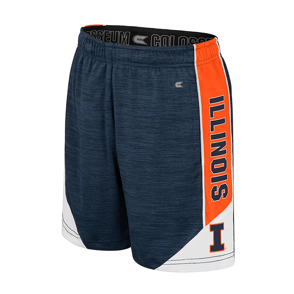 Short de sport bleu marine Illinois Fighting Illini pour jeunes Colosseum