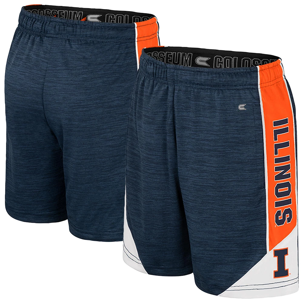 Short de sport bleu marine Illinois Fighting Illini pour jeunes Colosseum