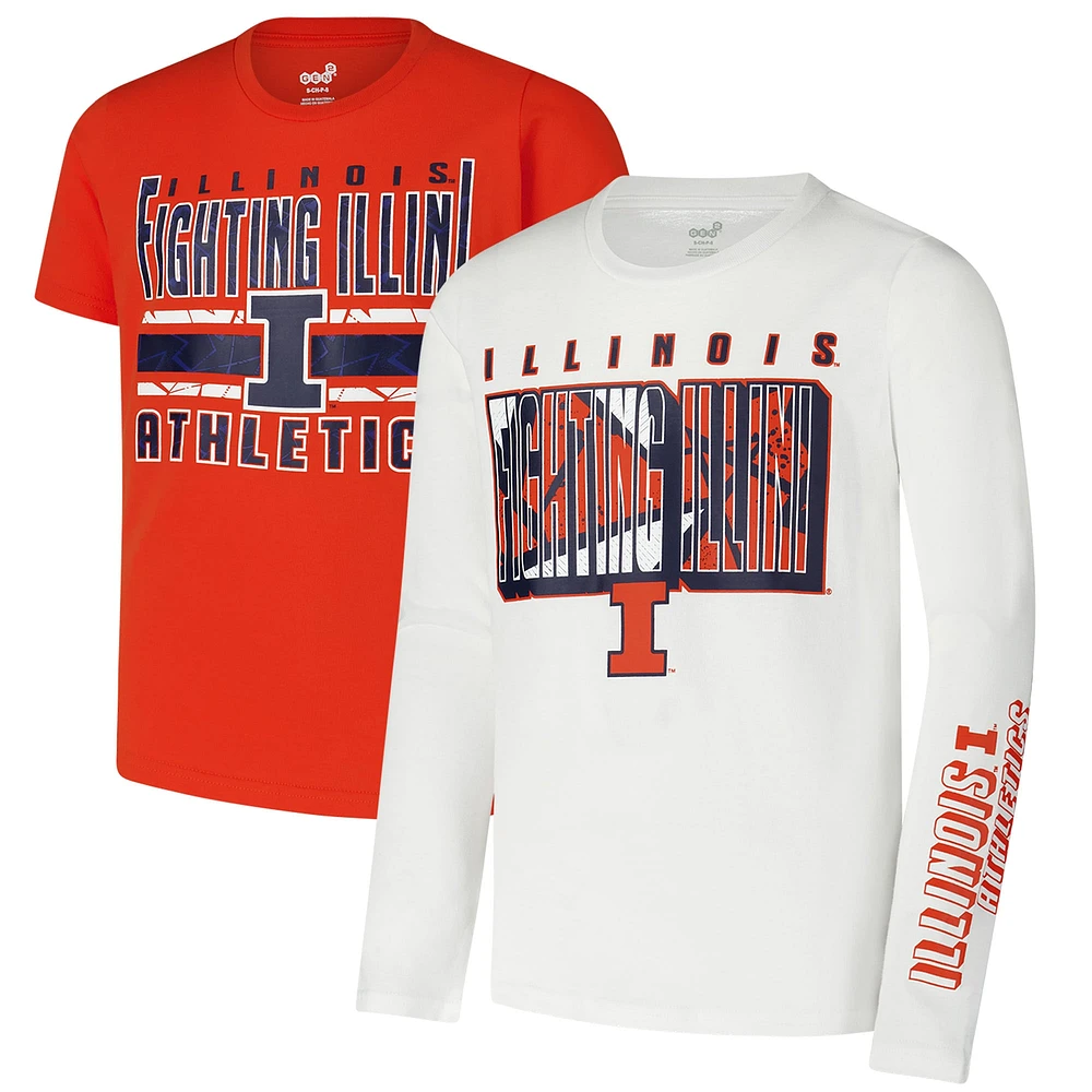 Youth Illinois Fighting Illini the Mix T-Shirt Combo Set