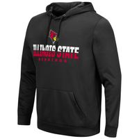 Men's Colosseum Black Illinois State Redbirds Lantern Pullover Hoodie