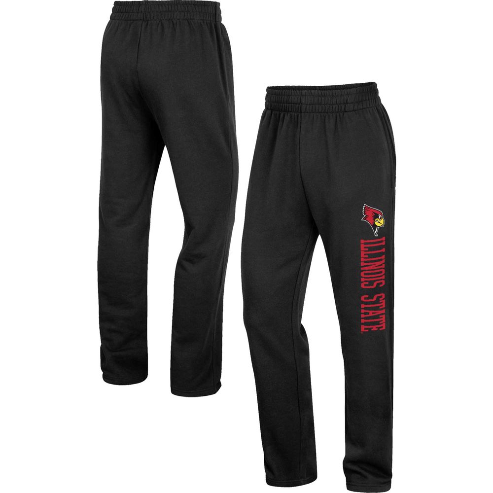 Men's Colosseum Black Illinois State Redbirds Wordmark Pants