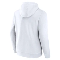 Men's Fanatics  White Illinois State Redbirds Primary Logo Pullover Hoodie