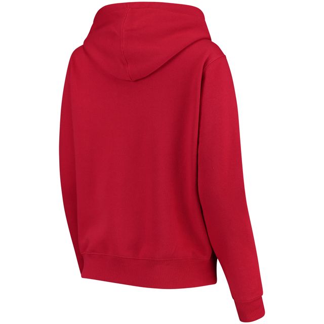 Sweat à capuche avec logo principal et fermeture éclair complète pour femme Stadium Athletic Redbirds de l'état l'Illinois rouge