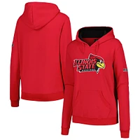 Women's Stadium Athletic Red Illinois State Redbirds Big Logo Pullover Hoodie