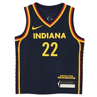 Maillot Nike Caitlin Clark bleu marine Indiana Fever Explorer Edition Victory pour tout-petit