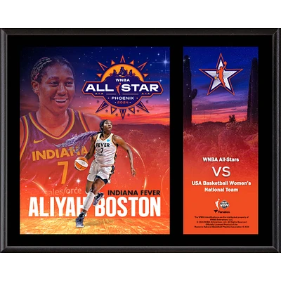 Aliyah Boston Indiana Fever 12" x 15" 2024 WNBA All-Star Game Sublimated Plaque