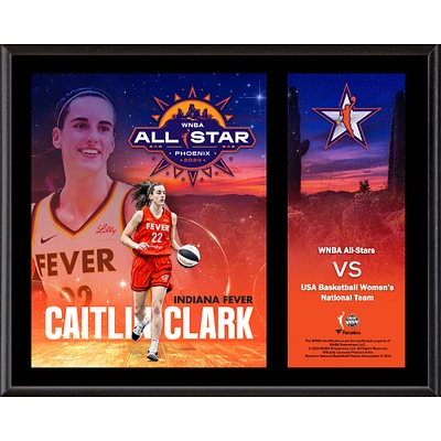 Caitlin Clark Indiana Fever 12" x 15" 2024 WNBA All-Star Game Sublimated Plaque