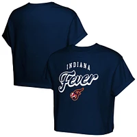 Girls Youth  Navy Indiana Fever City Pennant Cropped T-Shirt