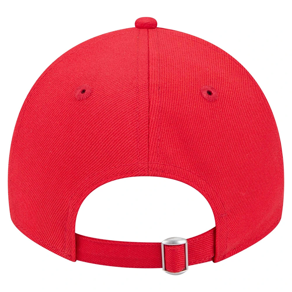 Casquette ajustable 9TWENTY pour homme Caitlin Clark Red Indiana Fever avec nom et numéro sur le côté